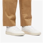 Veja Men's V-90 Organic Leather Sneakers in Extra White/Black
