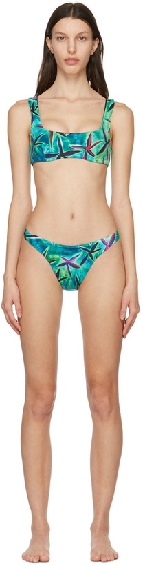 Photo: Louisa Ballou Green & Blue Scoop Bikini