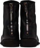 Guidi Black 986 Leather Back Zip Ankle Boots