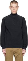 BOSS Navy Half-Zip Sweater