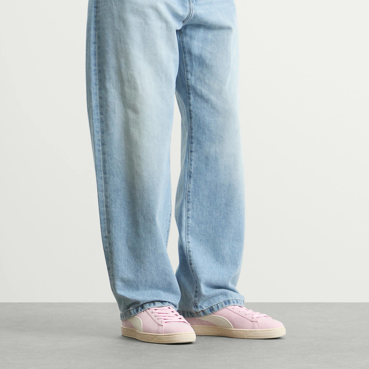 Puma Men's Suede Charles F. Stead Sneaker in Rosy Outlook/Frosted Ivory