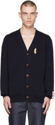 Golden Goose Navy Brooch Cardigan