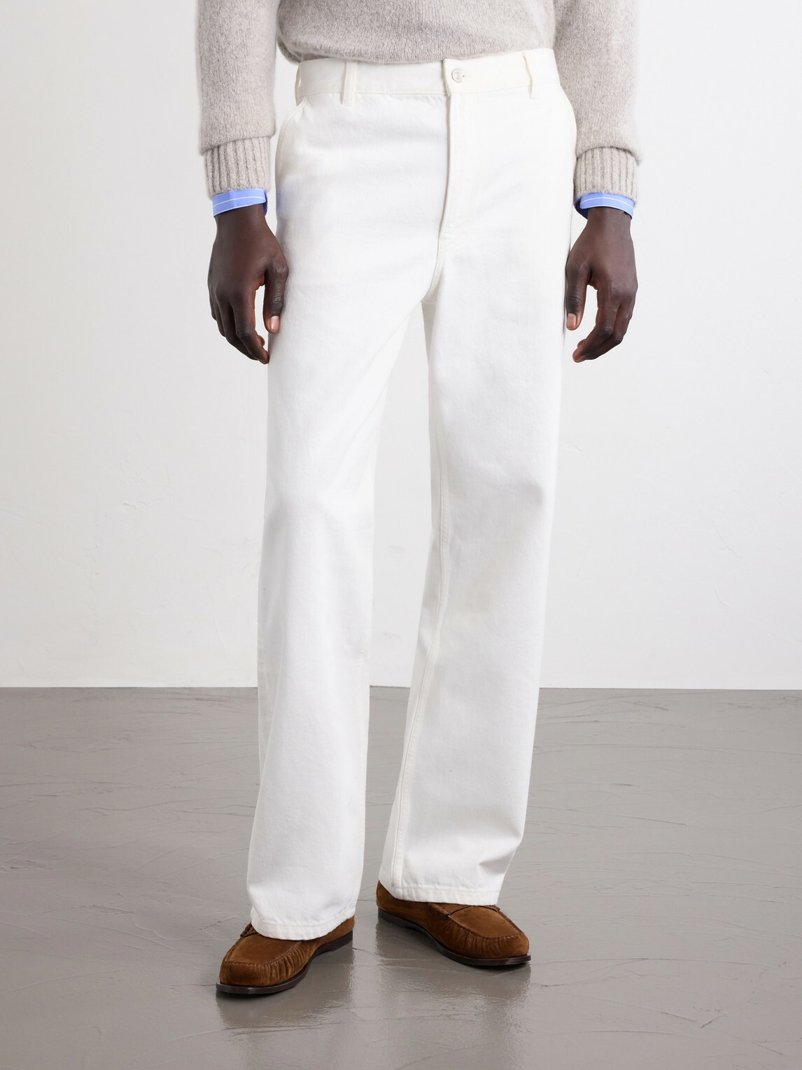 Jeanerica - Genua Straight-Leg Cotton-Blend Jeans - White