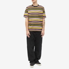 Pop Trading Company Men's Striped Pocket T-Shirt in Black/Multi