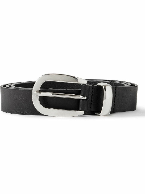 Photo: SECOND / LAYER - Throwing Fits Doc 2.5cm Leather Belt - Black