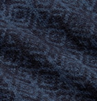 Massimo Alba - Cashmere and Silk-Blend Jacquard Sweater - Blue