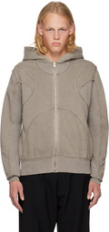 MISBHV Taupe X Zipped Hoodie