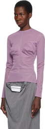 Pushbutton Purple Dummy Shaped Mesh Top