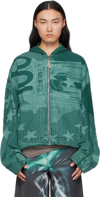 Photo: Gerrit Jacob Blue Hooded Denim Jacket