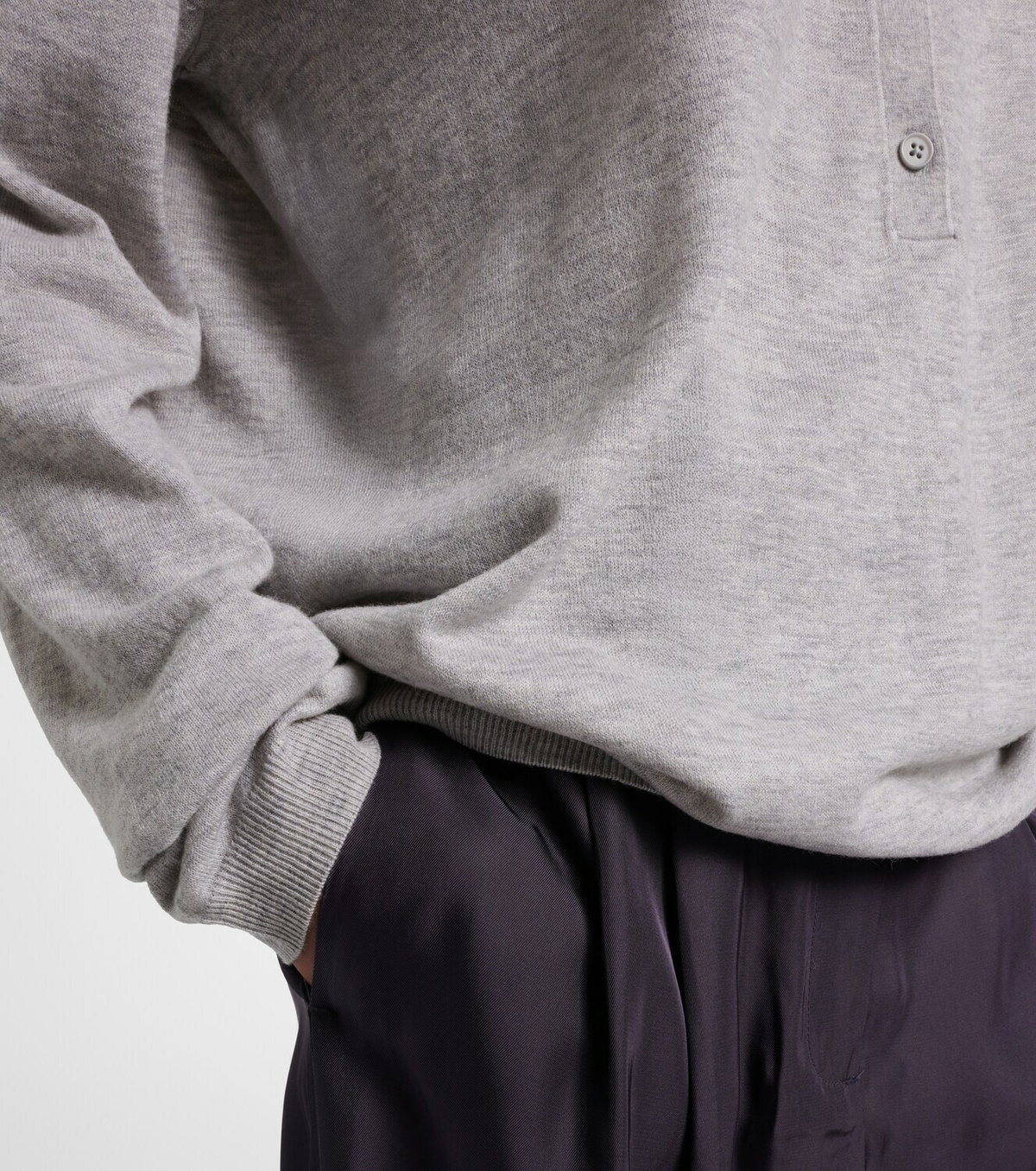 The Frankie Shop Tala wool-blend polo sweater