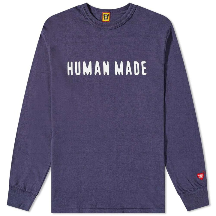 Photo: Human Made Men's Long Sleeve Classic T-Shirt in Navy