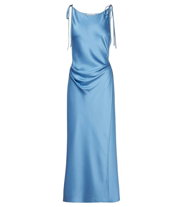 Photo: Acne Studios Draped satin maxi dress