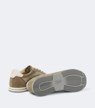 Brunello Cucinelli Leather-trimmed sneakers
