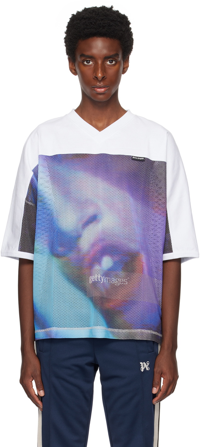 Palm Angels Multicolor Miami Face T-Shirt Palm Angels