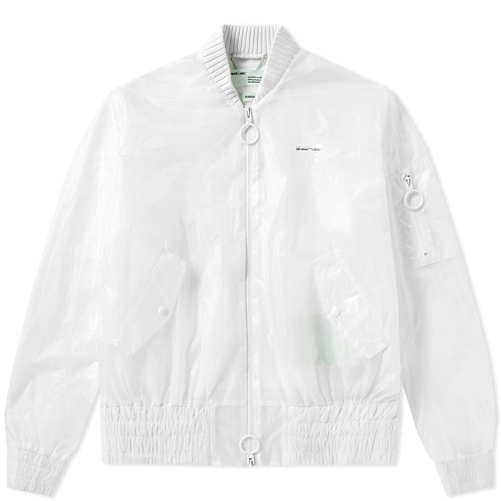 Photo: Off-White Clear Bomber Jacket