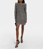 Balmain Sequined striped minidress