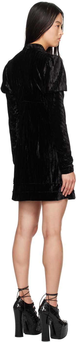 Anna Sui Black Cream Lace Minidress