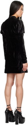 Anna Sui Black Cream Lace Minidress