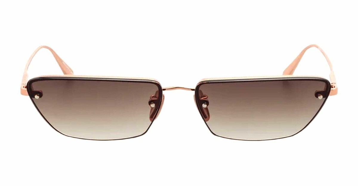 Linda Farrow Cleo - Rose Gold Sunglasses