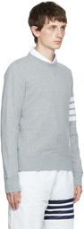 Thom Browne Gray 4-Bar Sweatshirt