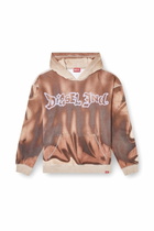 Diesel Hoodie with graffiti print - Sweaters Mens in Brown