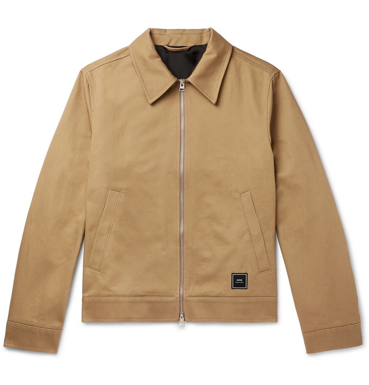 Photo: AMI - Slim-Fit Cotton-Twill Blouson Jacket - Neutrals