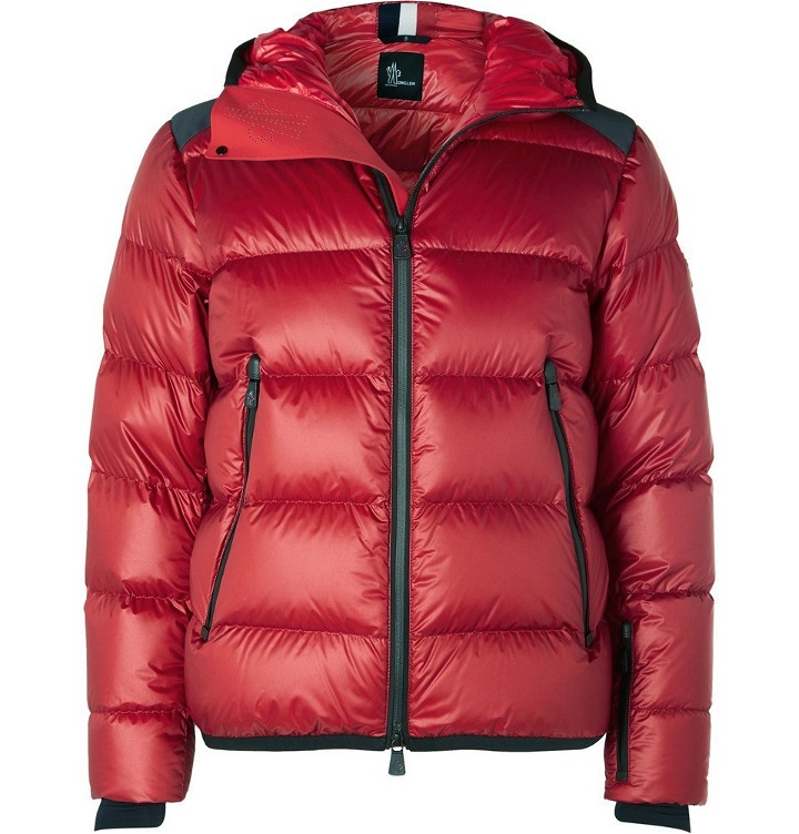 Photo: Moncler Grenoble - Hintertux Quilted Hooded Down Ski Jacket - Men - Red