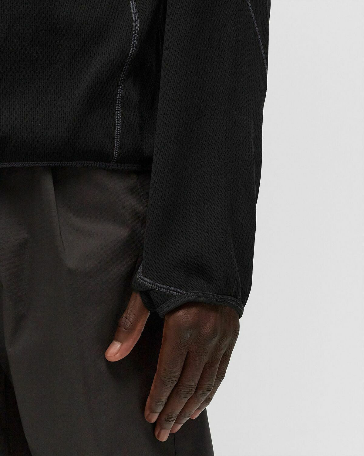 Goldwin Helicoid Sleeve Waffle Top Grey Sweatshirts Goldwin