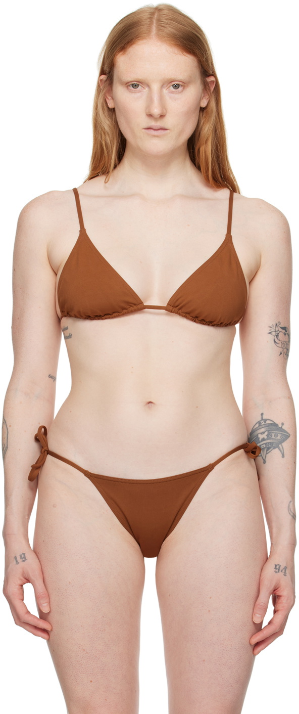 ERES Brown Mouna Bikini Top