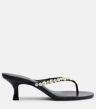 Staud Freja leather thong sandals