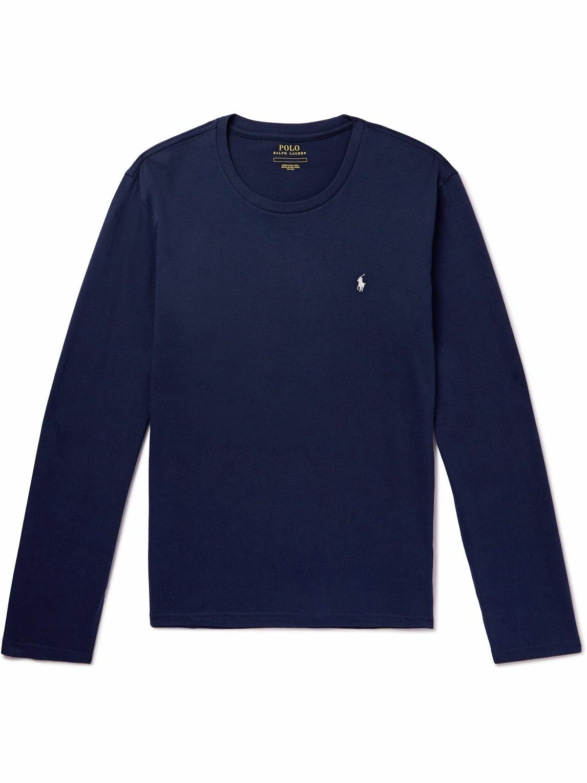 Polo Ralph Lauren - Logo-Embroidered Cotton-Jersey Pyjama Top - Blue ...