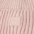 Acne Studios Mini Men's Pansy N Face Beanie in Faded Pink Melange