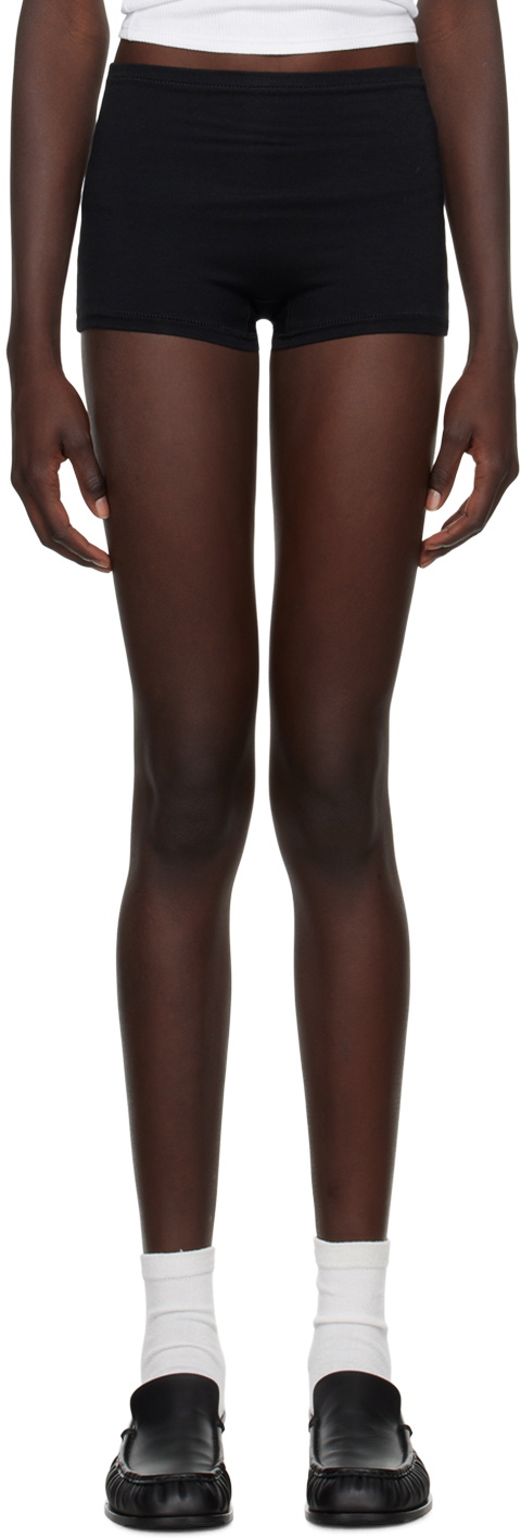 ÉTERNE Black High-Rise Shorts