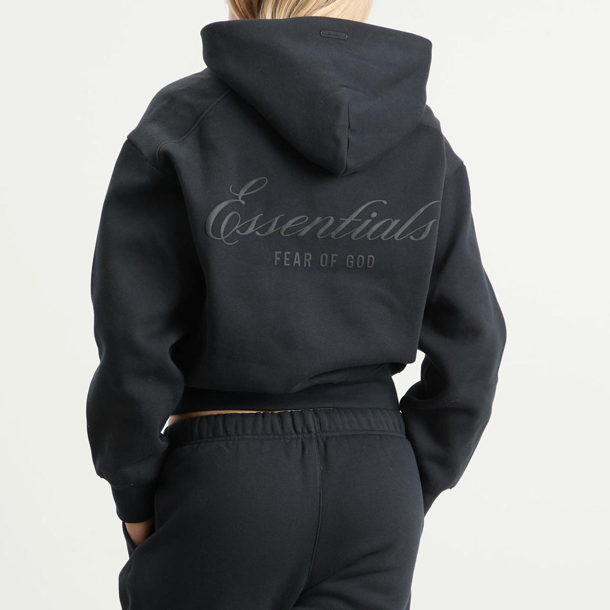 Fear of God ESSENTIALS Women's Classic Full Zip Hoodie in Vintage Black ...