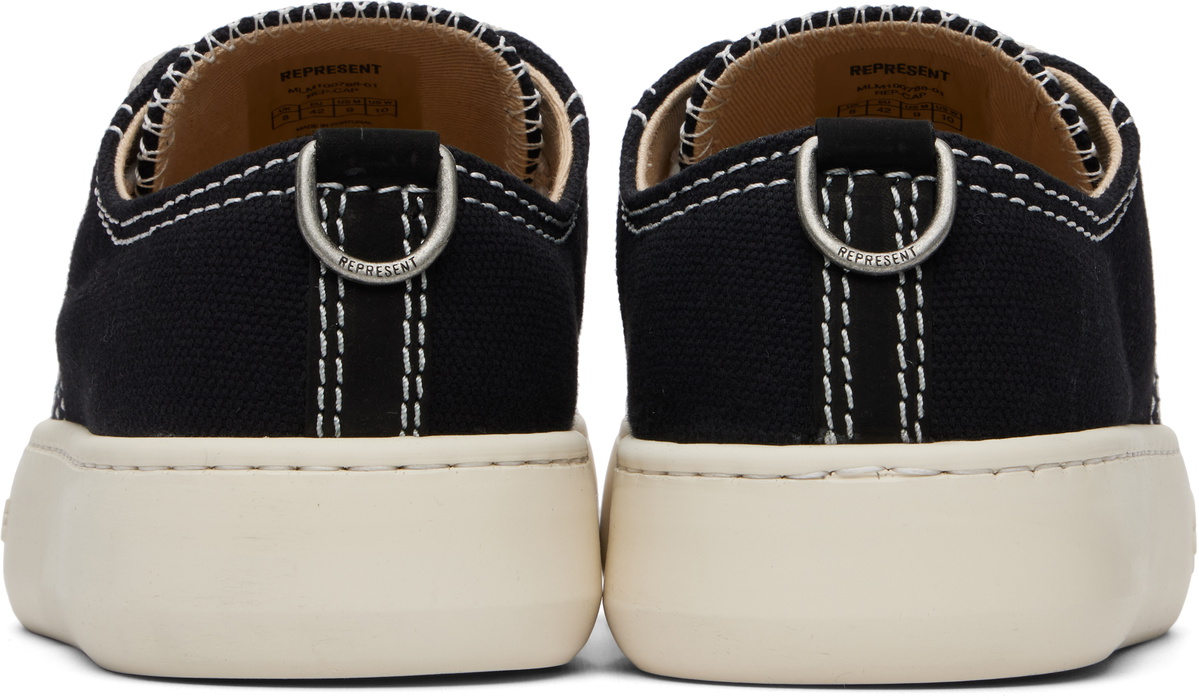 Represent Black Rep-Cap Sneakers