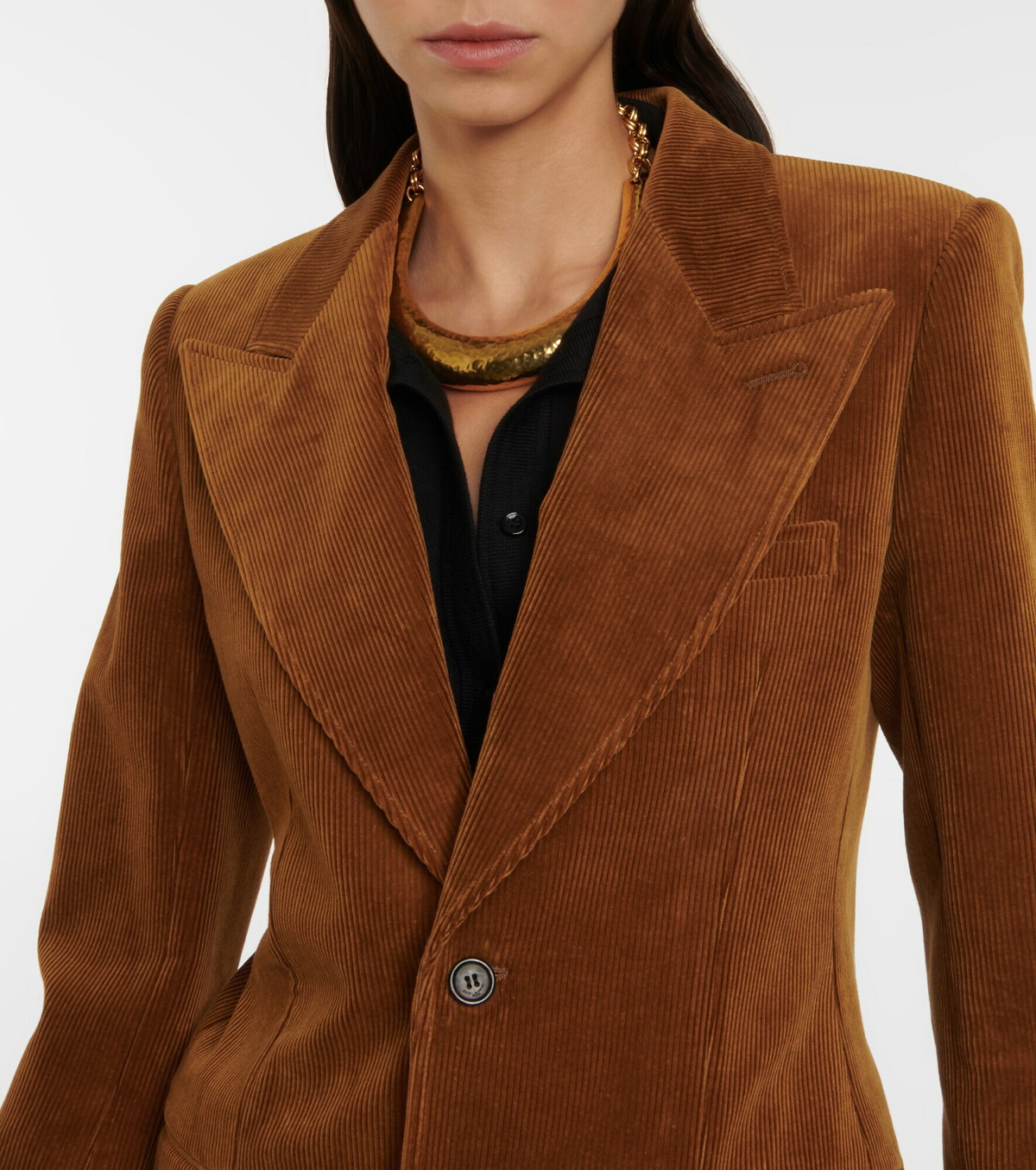 【送料&関税込】Saint Laurent Veste Classique Col Blazer SAINT LAURENT SINGLE-BREASTED TUBE BLAZER BLACK NEW SEASON