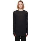 Boris Bidjan Saberi Black Tight Fit Long Sleeve T-Shirt