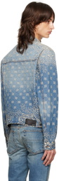 AMIRI Blue Bandana Jacquard MA Denim Jacket