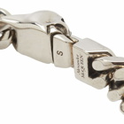 Alexander McQueen Men's Skull Chain Bracelet in Silver