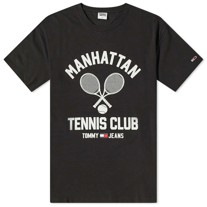 Photo: Tommy Jeans Men's Classic Tennis Vintage T-Shirt in Black