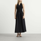 ST. Agni Women's Knit Halter Backless Dress in Black