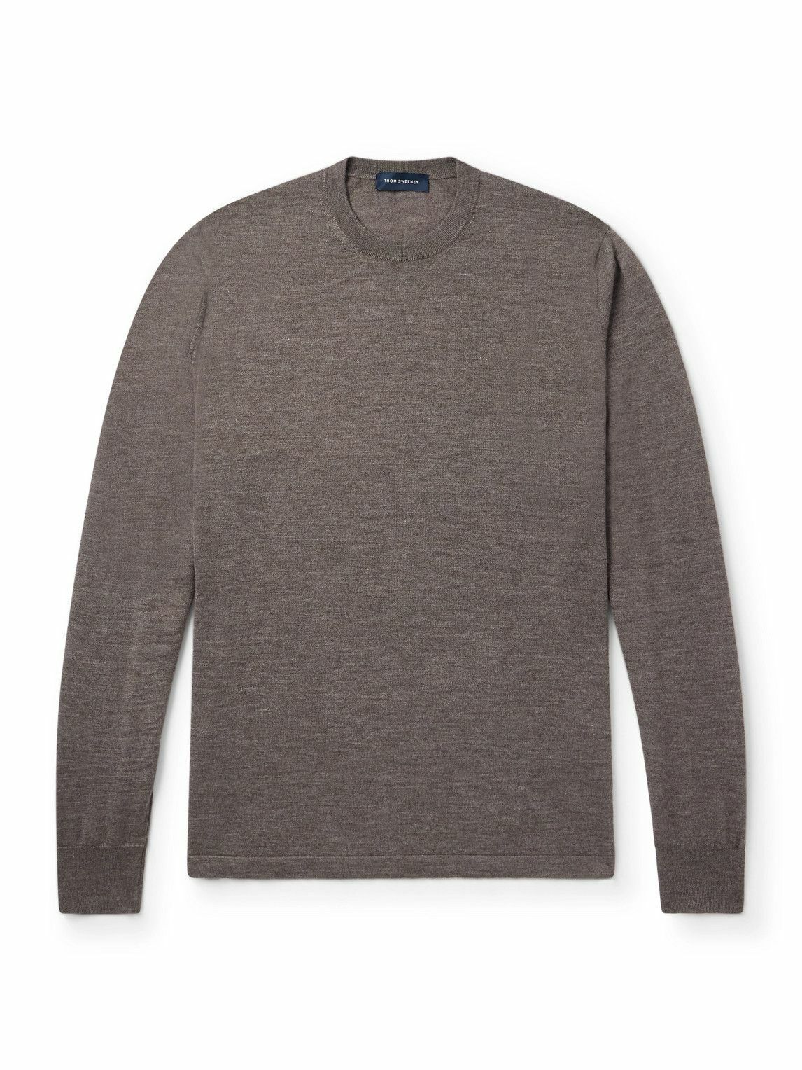 Thom Sweeney - Cashmere and Silk-Blend Sweater - Brown