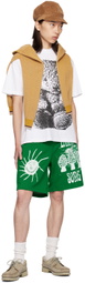 Online Ceramics Green 'Earth Song' Shorts