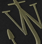 JW Anderson - Leather-Trimmed Logo-Embroidered Canvas Tote Bag - Black