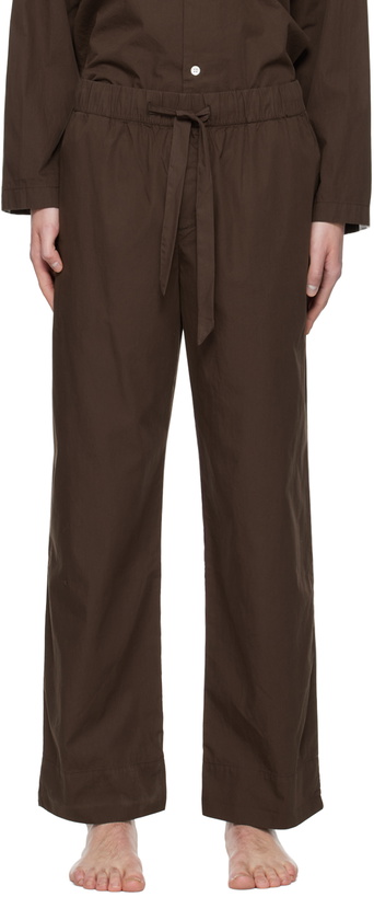 Photo: Tekla Brown Drawstring Pyjama Pants