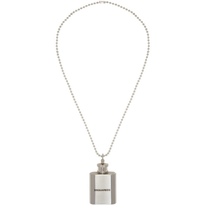 Photo: Dsquared2 Silver Flask Ball Chain Necklace