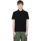 Moncler Black Logo Patch Cotton Polo