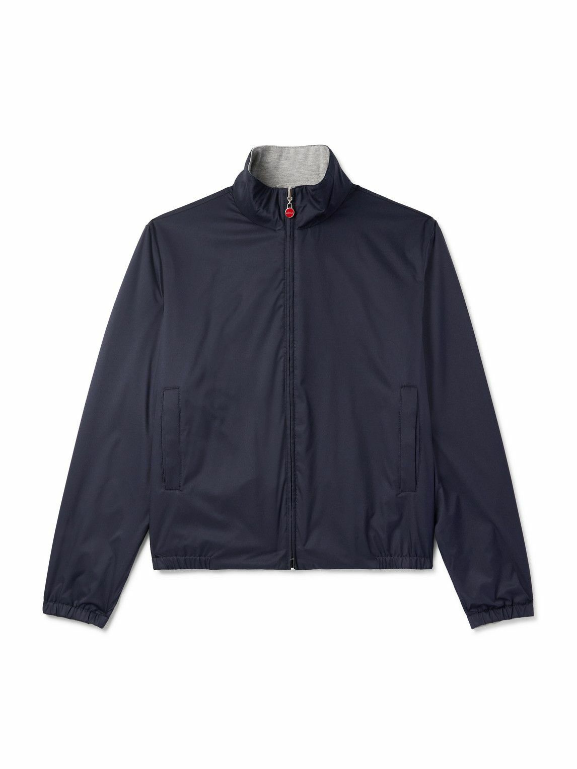 Kiton - Reversible Jersey and Tech-Shell Blouson Jacket - Blue