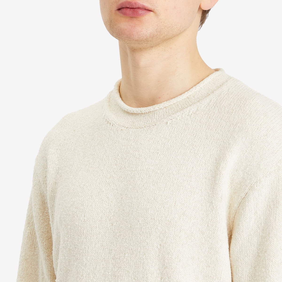 Folk Men's Slouch Sweatshirt in Ecru