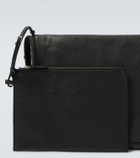 The Row Nan leather messenger bag
